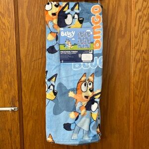 Kids Bluey Preschool Soft Plush Blanket 40x50 NWT